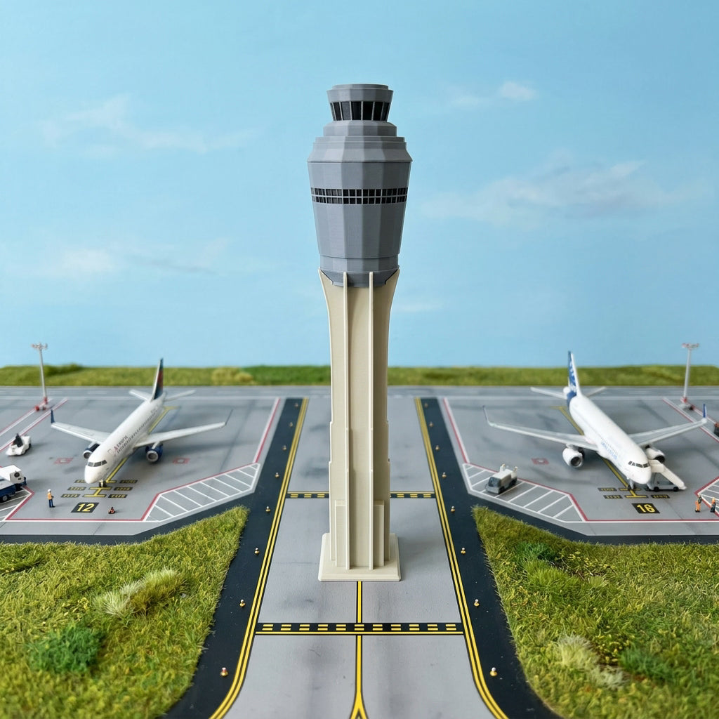 Las Vegas Tower Modell im Miniatur-Flughafen-Diorama