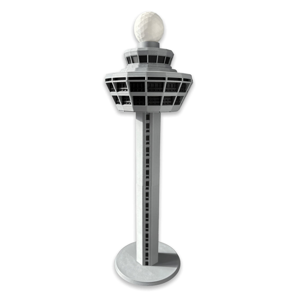 Singapur Tower Modell – 3D-gedrucktes Flughafen-Tower-Modell