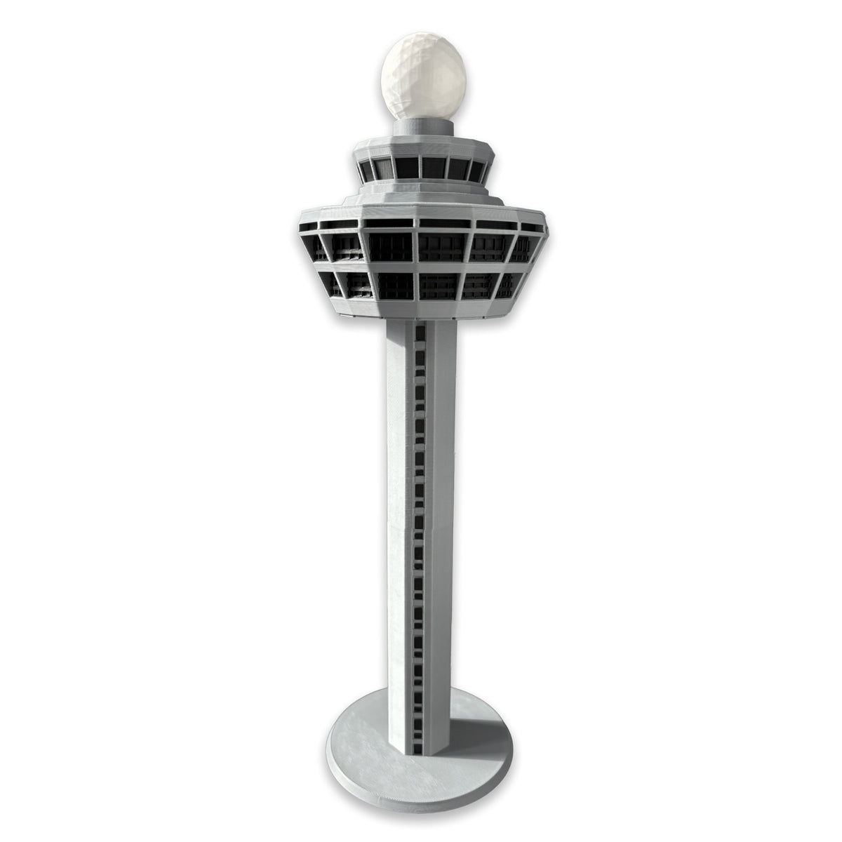 Singapur Tower Modell – 3D-gedrucktes Flughafen-Tower-Modell